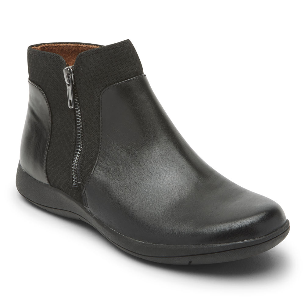 Rockport Støvler Dame Svart - Tessie Zipper - PSLQ37192